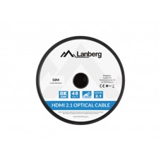 CABLE HDMI AOC LANBERG V2.1 M/M OPTICO ACTIVO 8K60HZ 10M NEGRO en Huesoi
