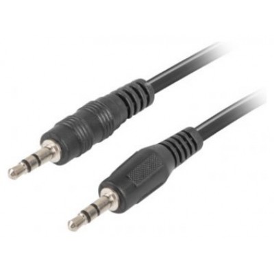 CABLE ESTEREO LANBERG JACK 3.5MM MACHO/JACK 3.5MM MACHO 1.2M NEGRO en Huesoi