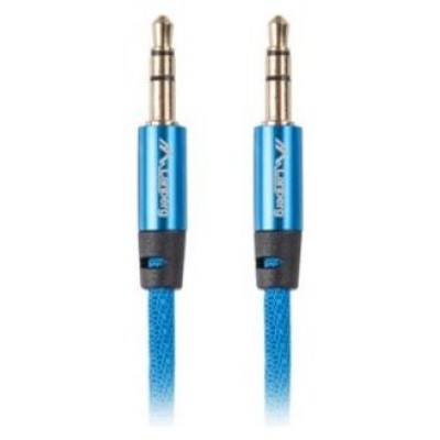 CABLE ESTEREO LANBERG JACK 3.5MM MACHO/JACK 3.5MM MACHO 1M AZUL en Huesoi