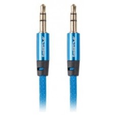 CABLE MINIJACK LANBERG 3.5MM M/M 3 PIN 2M PREMIUM AZUL en Huesoi