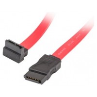 CABLE SATA III LANBERG 6GB/S HEMBRA HEMBRA ANGULO 0.5M ROJO en Huesoi