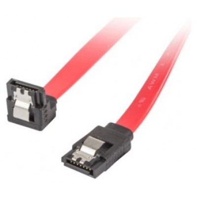 CABLE SATA III LANBERG 6GB/S HEMBRA HEMBRA ANGULO CLIP METAL 0.5M en Huesoi