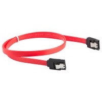 CABLE SATA III LANBERG 6GB/S HEMBRA HEMBRA CLIP METAL 30CM ROJO en Huesoi