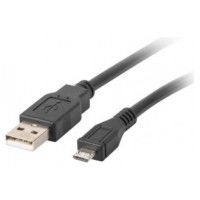 CABLE USB LANBERG 2.0 MACHO/MICRO USB MACHO 0.3M NEGRO en Huesoi