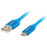 CABLE USB LANBERG 2.0 MACHO/MICRO USB MACHO QUICK CHARGE 3.0 1M AZUL en Huesoi