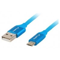 CABLE USB LANBERG 2.0 MACHO/MICRO USB MACHO QUICK CHARGE 3.0 1.8M AZUL en Huesoi