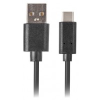 CABLE LANBERG USB C MACHO A USB A 2.0 MACHO 3M QC 3.0 NEGRO en Huesoi
