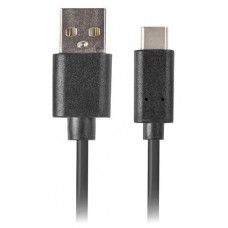CABLE LANBERG USB C MACHO A USB A 2.0 MACHO 3M QC 3.0 NEGRO en Huesoi