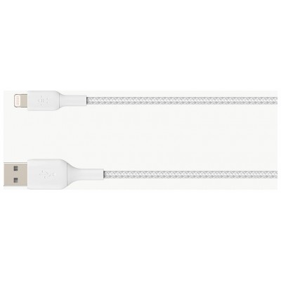 CABLE BELKIN CAA002BT1MWH LIGHTNING USB-A TRENZADO en Huesoi