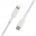 CABLE BELKIN CAA004BT1MWH USB-C A LIGHTNING TRENZADO en Huesoi