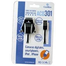 CABLE USB COOLBOX DISPOSITIVOS MOVILES CABLE ACD301uc en Huesoi
