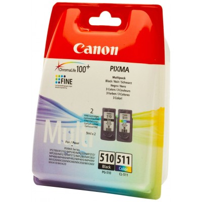 TINTA CANON PG-510 / CL-511 PACK CUATRICOLOR C/M/Y/BK (Espera 4 dias) en Huesoi