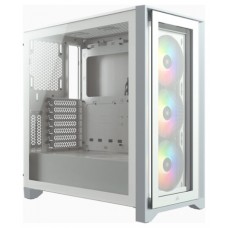 CAJA CORSAIR ICUE 4000X RGB TEMPERED GLASS BLANCA CC-9011205-WW (Espera 4 dias) en Huesoi