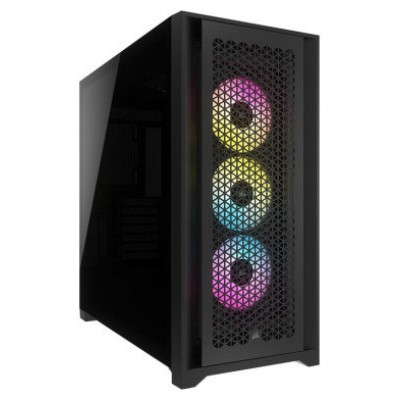 CAJA CORSAIR ICUE 5000D RGB AIRFLOW CRISTAL TEMPLADO NEGRA CC-9011242-WW (Espera 4 dias) en Huesoi