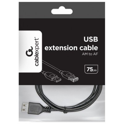 CABLE USB GEMBIRD DE EXTENSION MACHO-HEMBRA 0.75M en Huesoi