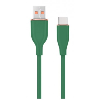 CABLE DE CARGA Y DATOS GEMBIRD USB TIPO C DE SILICONA PREMIUM 1,5 M VERDE en Huesoi
