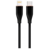 CABLE DE CARGA Y DATOS GEMBIRD USB TIPO-C A 8 PINES DE SILICONA PREMIUM 1,5M BK en Huesoi