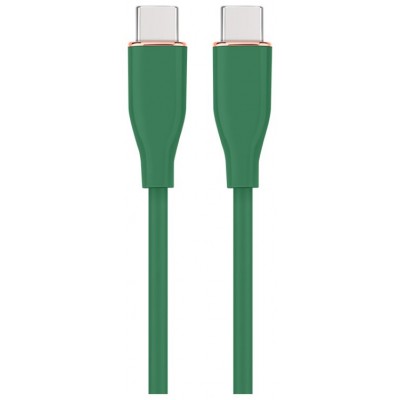 CABLE DE CARGA Y DATOS GEMBIRD (PD) TIPO-C SILICONA ALTA CALIDAD 1,5M VERDE en Huesoi