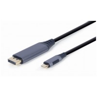 CABLE ADAPTADOR GEMBIRD USB TIPO C A DISPLAYPORT MACHO, GRIS ESPACIAL, 1,8 M en Huesoi