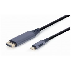 CABLE ADAPTADOR GEMBIRD USB TIPO C A DISPLAYPORT MACHO, GRIS ESPACIAL, 1,8 M en Huesoi