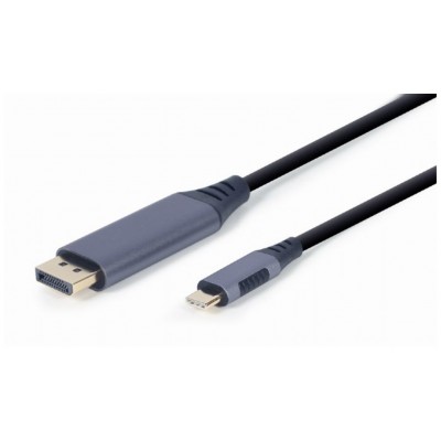 CABLE ADAPTADOR GEMBIRD USB TIPO C A DISPLAYPORT MACHO, GRIS ESPACIAL, 1,8 M en Huesoi