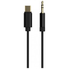 CABLE USB GEMBIRD TIPO C A AUX ESTEREO DE 3,5 MM, 1,5 M, NEGRO en Huesoi