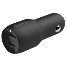 CARGADOR DE COCHE BELKIN CCB001BTBK  DOBLE USB-A  24W en Huesoi