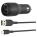 CARGADOR DE COCHE BELKIN CCB001BTBK  DOBLE USB-A  24W en Huesoi