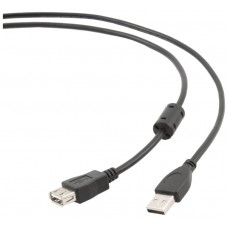 Gembird Cable USB 2.0  A/M-A/H 1,8 Mts Ngr Ferr en Huesoi