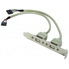 SLOT BRACKET GEMBIRD 2x USB en Huesoi