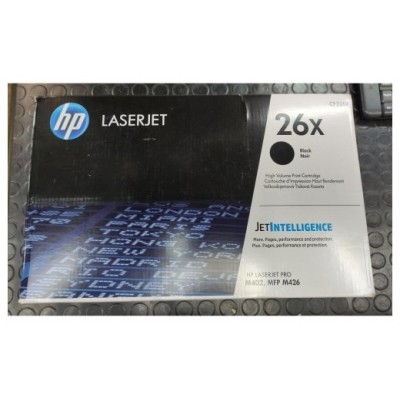 Leve deterioro del embalaje.HP TONER 26X NEGRO CF226X en Huesoi