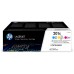 HP Laserjet Pro M252n 201X Pack 3 Toner Alta Capacidad Cyan/Magenta/Yellow en Huesoi