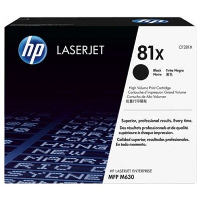 HP LaserJet M605 Toner Negro Alta 81X 25.000 paginas alta capacidad en Huesoi