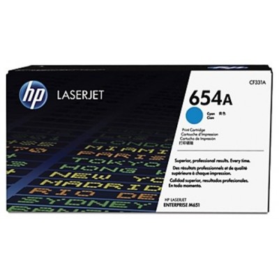 HP LaserJet 654A Toner Cian en Huesoi