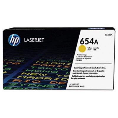 HP LaserJet 654A Toner Amarillo en Huesoi