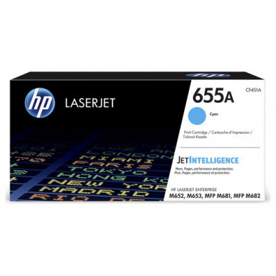 HP LaserJet Enterprise M652 Toner Cyan 655A en Huesoi