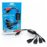 HUB USB 2.0 CONCEPTRONIC 3 PUERTOS USB + 1 MINI USB en Huesoi