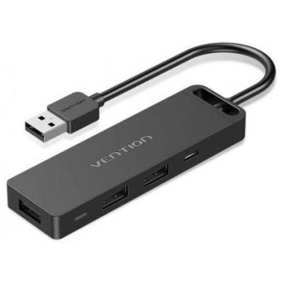 HUB 6 PUERTOS 2.0 USB 3xUSB 1xMICROUSB PD 1xLECTOR TARJETAS NEGRO VENTION (Espera 4 dias) en Huesoi