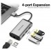 HUB 4 PUERTOS USB 3.0 3xUSB RJ45 0.15 M GRIS VENTION (Espera 4 dias) en Huesoi