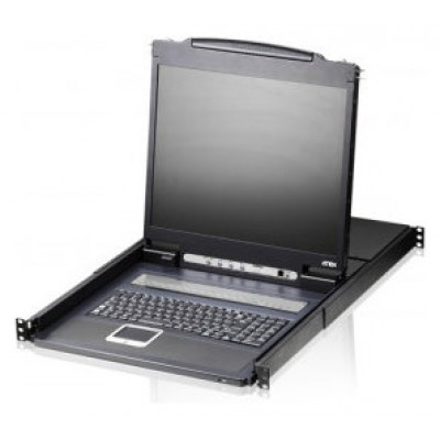 Aten Consola LCD single rail con switch KVM integrado VGA PS/2-USB de 8 puertos (Espera 4 dias) en Huesoi