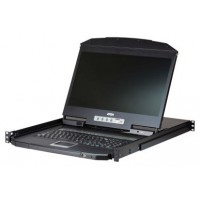 Aten CL3108 consola de rack 47 cm (18.5") 1366 x 768 Pixeles Metal, De plástico Negro 1U (Espera 4 dias) en Huesoi