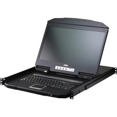 ATEN CONSOLA LCD KVM CL3708INW (SPANISH KEYBOARD / 2X-K06 SG) SOBRE IP PARA RACK, 8 PUERTOS USB-HDMI, SINGLE RAIL, PANTALLA PANORAMICA 18.5" FULL HD, ACCESO LOCAL Y REMOTO COMPARTIDO Y SOPORTE USB. (Espera 4 dias) en Huesoi