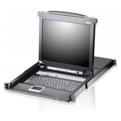 Aten Consola LCD single rail con switch KVM integrado VGA PS/2-USB de 16 puertos (Espera 4 dias) en Huesoi