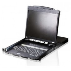 ATEN Consola LCD dual rail con switch KVM integrado VGA PS/2-USB de 16 puertos (Espera 4 dias) en Huesoi
