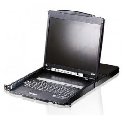 ATEN Consola LCD dual rail con switch KVM integrado VGA PS/2-USB de 16 puertos (Espera 4 dias) en Huesoi