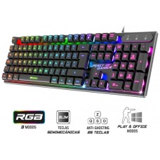 TECLADO SEMI-MECANICO GAMING SPIRIT OF GAMER PRO K1 RGB (Espera 4 dias) en Huesoi