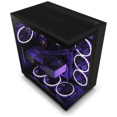 NZXT H9 All Black Midi Tower Negro (Espera 4 dias) en Huesoi
