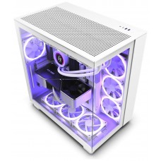 CAJA ATX SEMITORRE NZXT H9 FLOW BLANCO CRISTAL en Huesoi