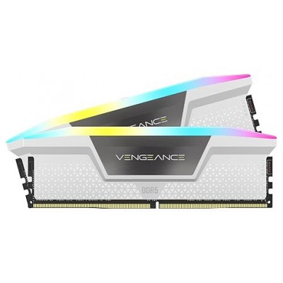 MEMORIA CORSAIR DDR5 64GB 2X32GB PC5600 VENGEANCE RGB BLANCA CMH64GX5M2B5600C40W (Espera 4 dias) en Huesoi