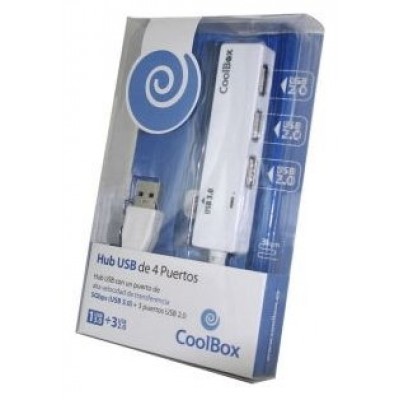 HUB 4 PUERTOS USB (3xUSB2.0 + 1xUSB3.0) COOLBOX (Espera 4 dias) en Huesoi